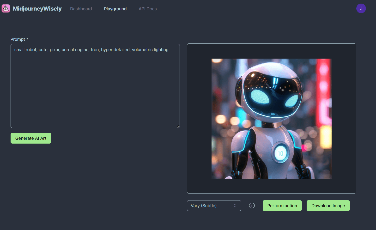 small robot, cute, pixar, unreal engine, tron, hyper detailed, volumetric lighting